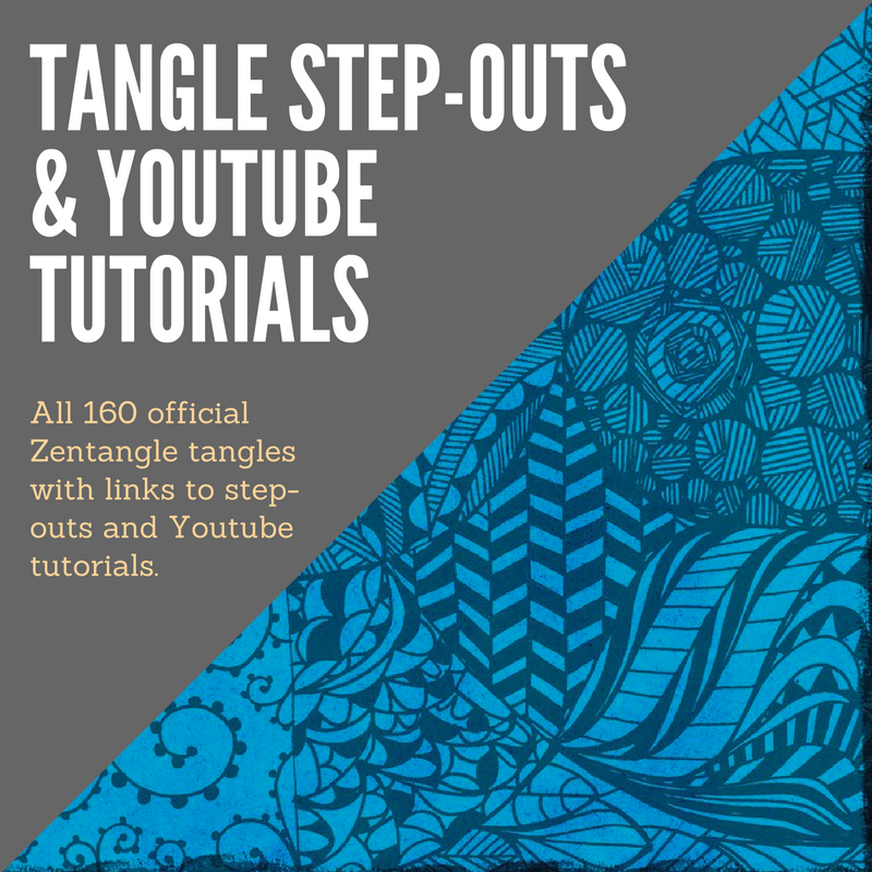 List Of Official Zentangle Patterns With Step Outs Youtube Tutorials 