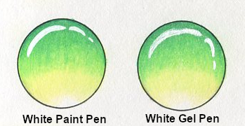 Is there an alternative to white gel pens?