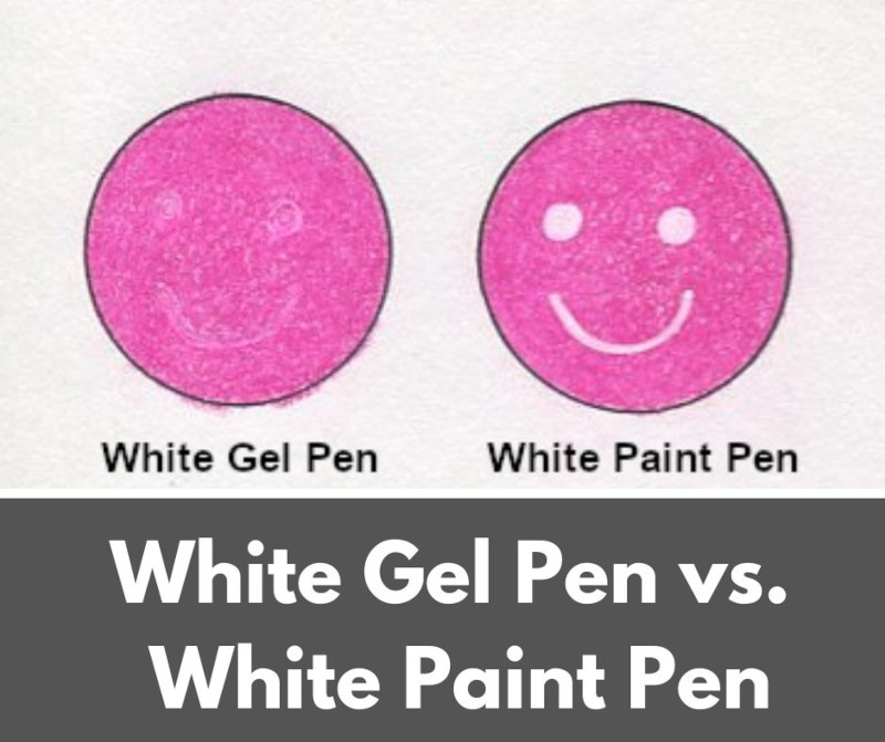 white gel pen white paint pen
